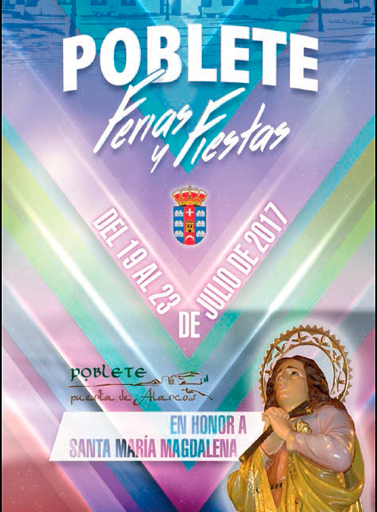 Fiestas patronales en honor de Santa María Magdalena 2017 Poblete
